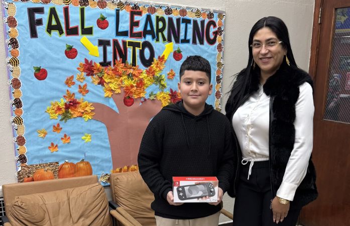  Student with Principal